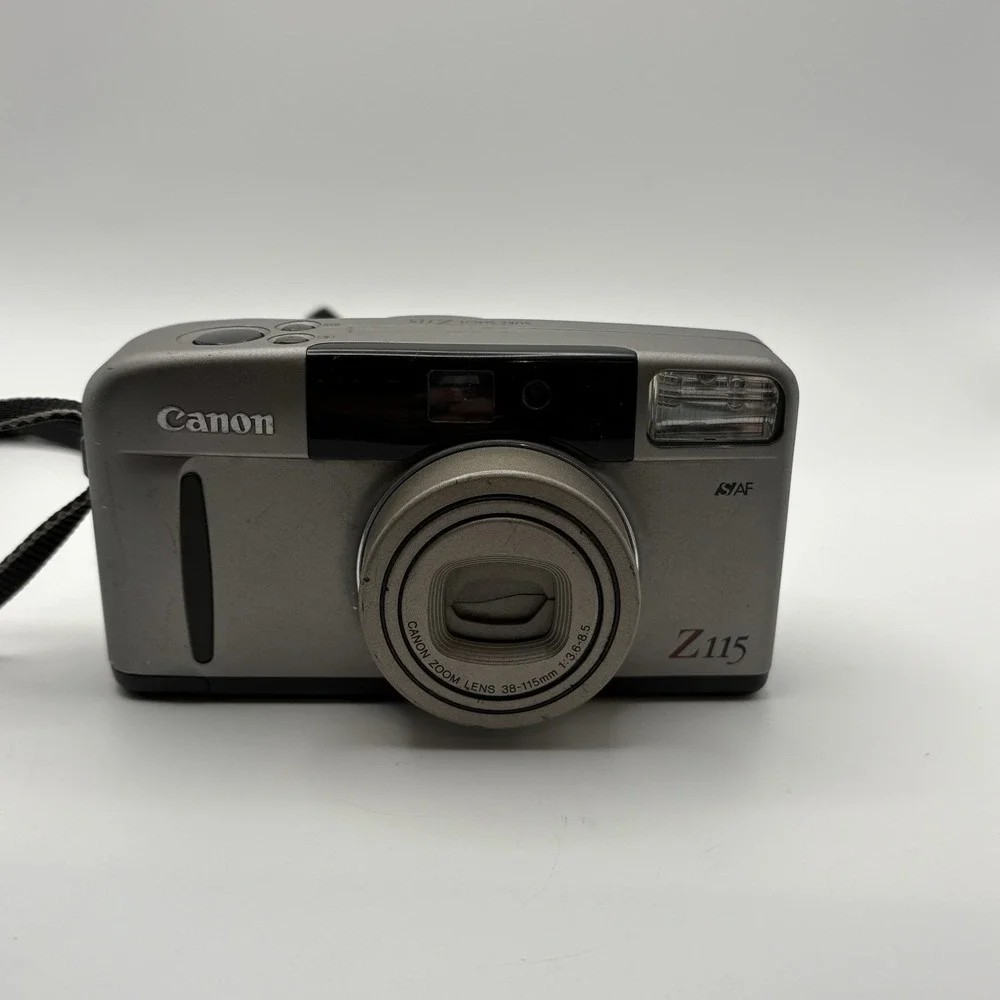 Canon Sure Shot Z115 35mm Point & Shoot Film Camera Untested No Battery